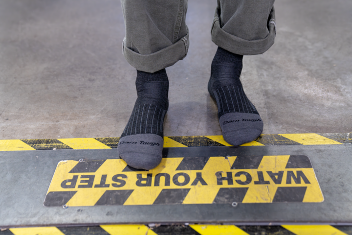 Darn Tough® - Men's Merino Wool Stanley K Work Sock - Lightweight - Gravel - MADE IN THE USA!