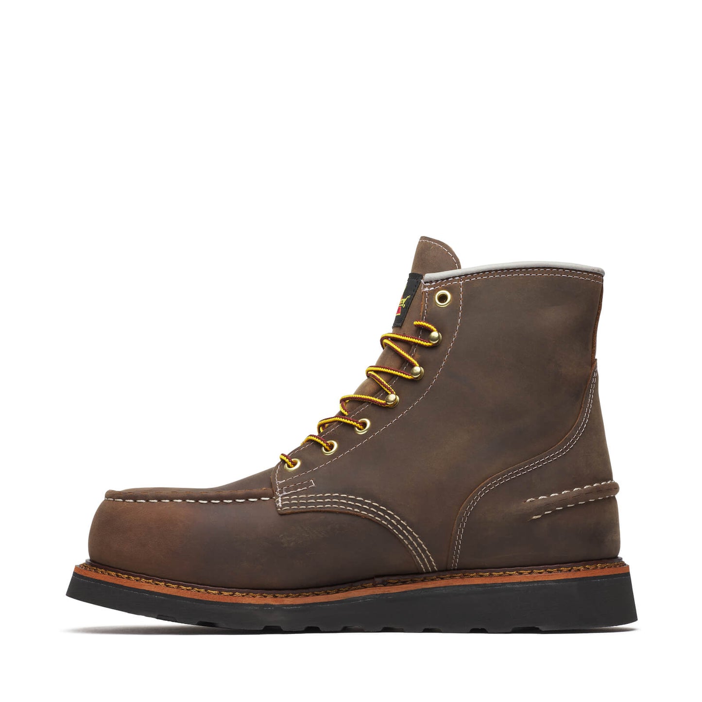 Thorogood - 804-3676 Brown Leather Waterproof Steel Toe Moc Toe Work Boot - MADE IN THE USA
