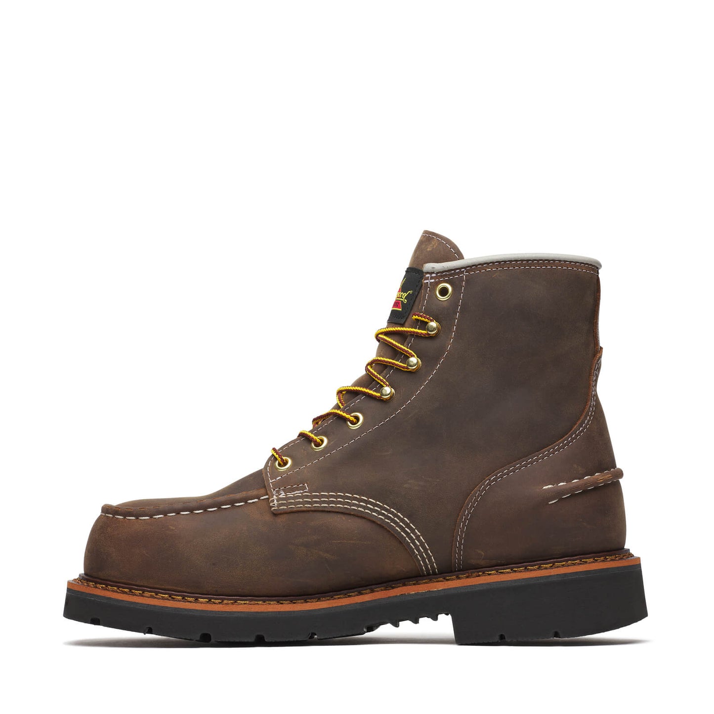Thorogood - 804-3696 Brown Leather Waterproof Steel Toe Moc Toe Work Boot - MADE IN THE USA