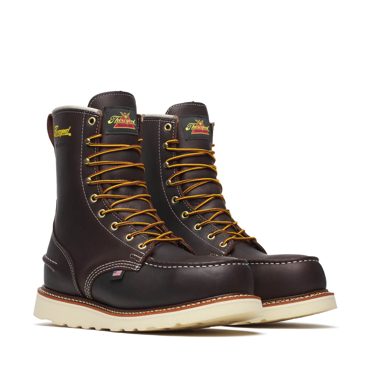 Thorogood - 804-3800 8" Briar Leather Waterproof Steel Toe Moc Toe Work Boot - MADE IN THE USA