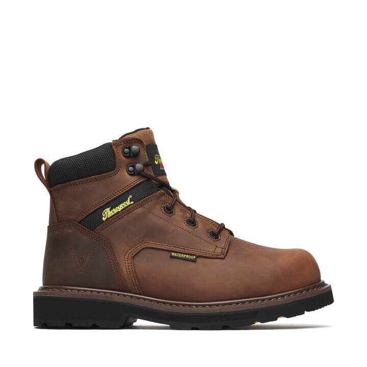 Thorogood - 804-4143 Brown Leather Waterproof Composite Toe Work Boot