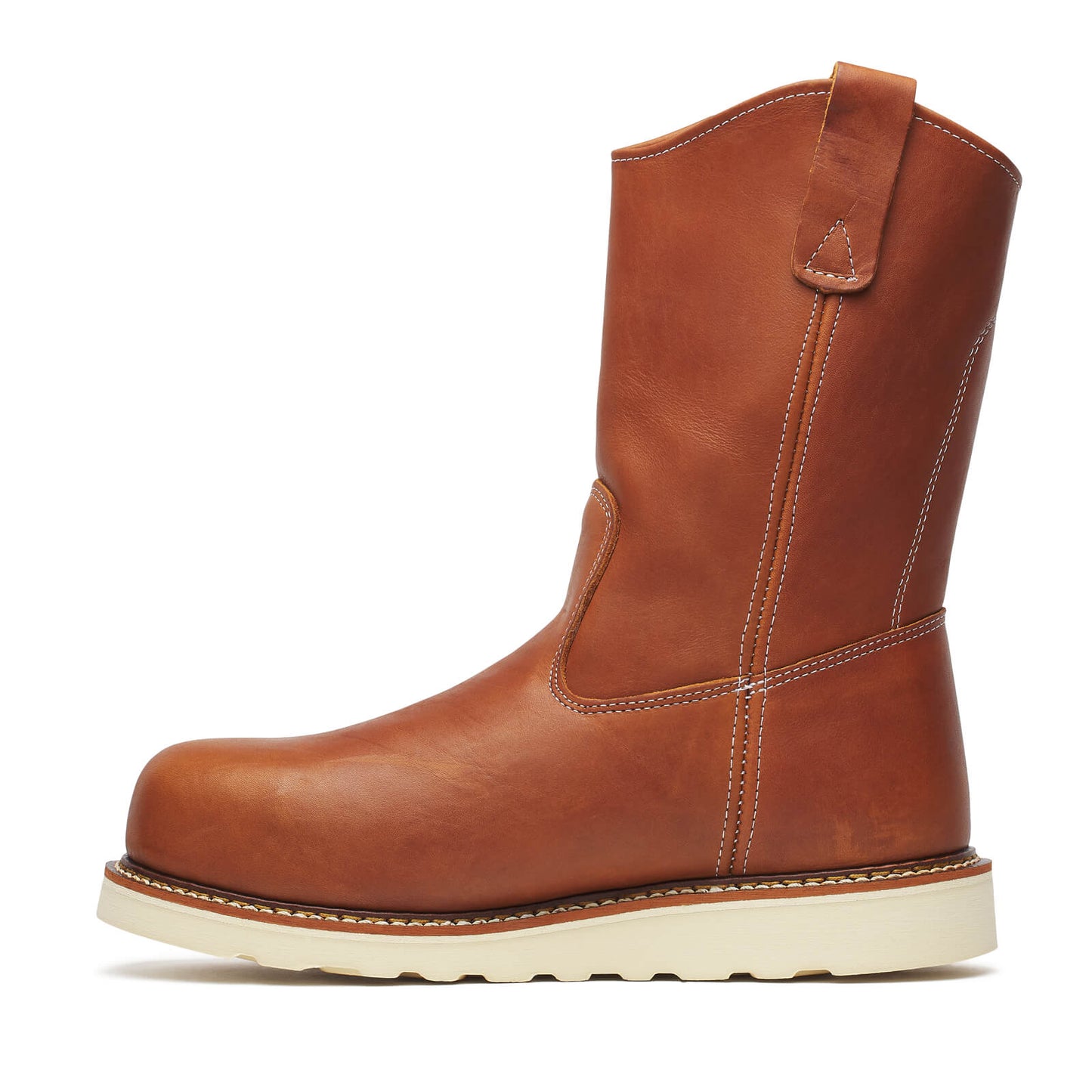 Thorogood - 804-4205 Tobacco Leather Steel Toe Pull On Work Boot - MADE IN THE USA