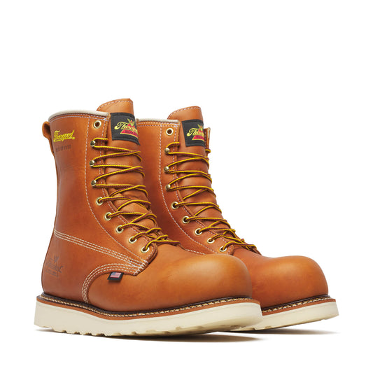 Thorogood - 804-4210 8" Tobacco Leather Waterproof Steel Toe Work Boot - MADE IN THE USA