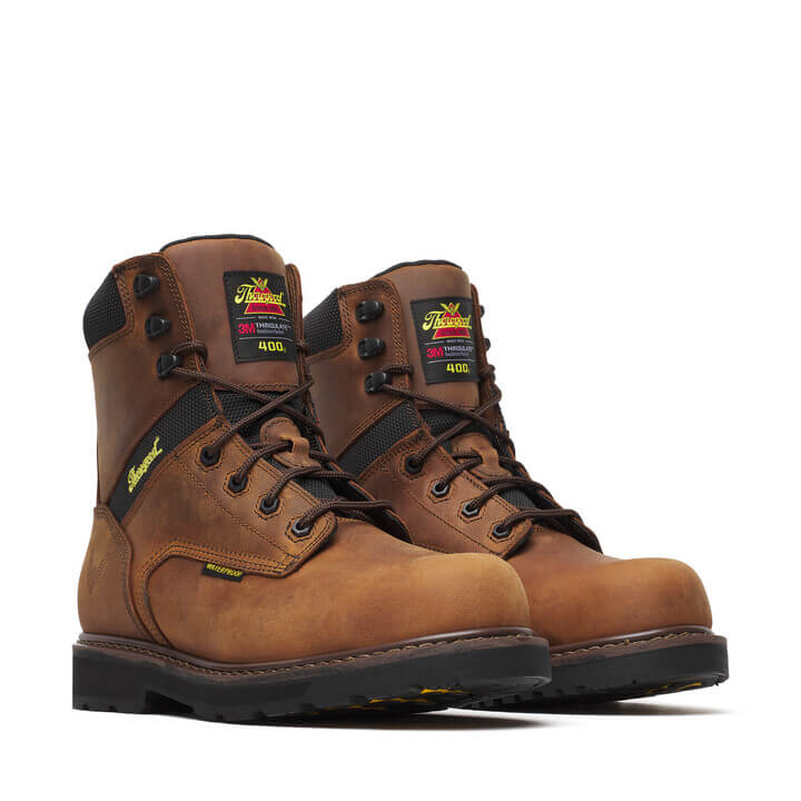 Thorogood - 804-4111 8" Brown Leather Waterproof Insulated Composite Toe Work Boot