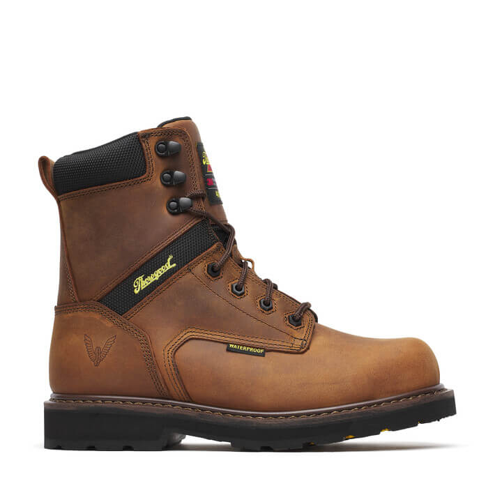 Thorogood - 804-4244 8" Brown Leather Waterproof Insulated Composite Toe Work Boot