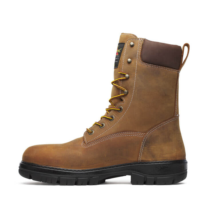 Thorogood - 804-4259 8" Injected Chestnut Leather Insulated Waterproof Nano Safety Toe Work Boot - MADE IN USA