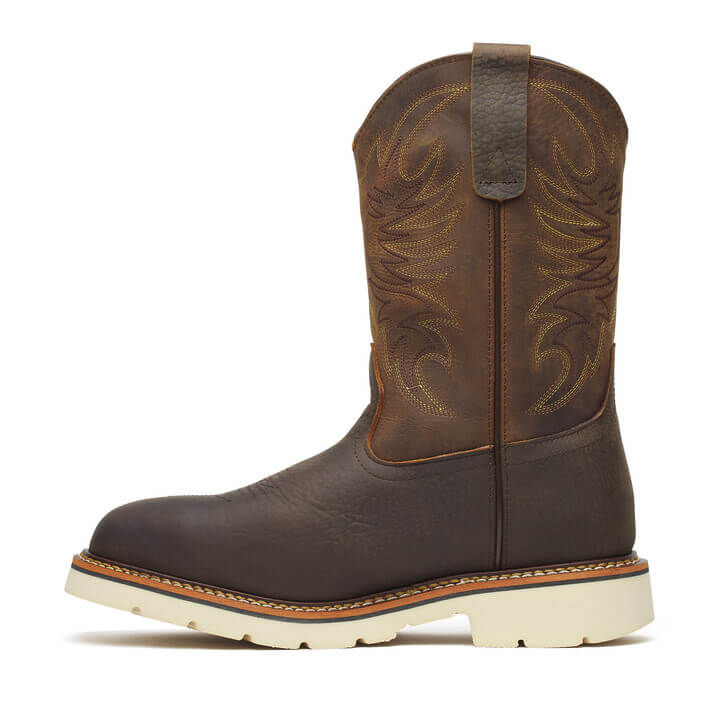 Thorogood - 804-4331 Square Toe Brown Leather Composite Toe Western Work Boot