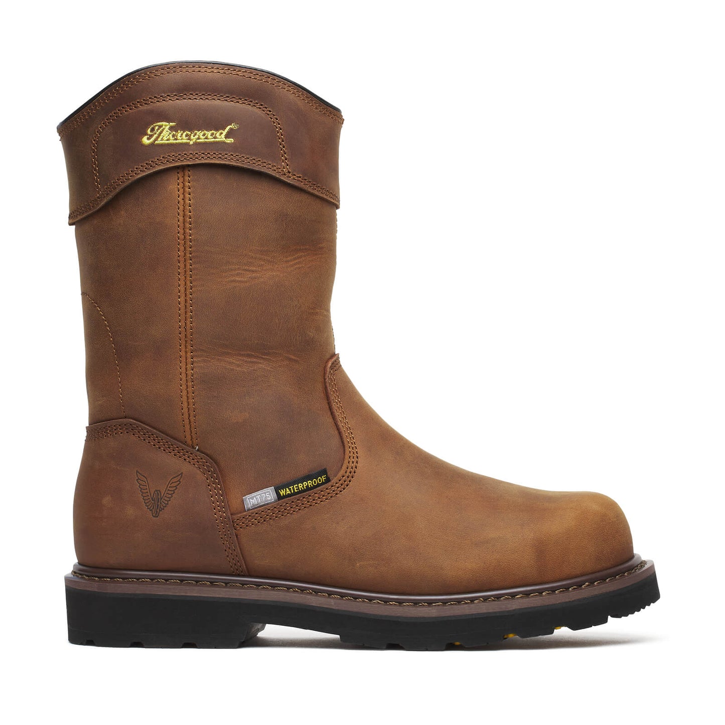 Thorogood - 804-4350 Brown Leather Waterproof Composite Toe Metguard Western Work Boot
