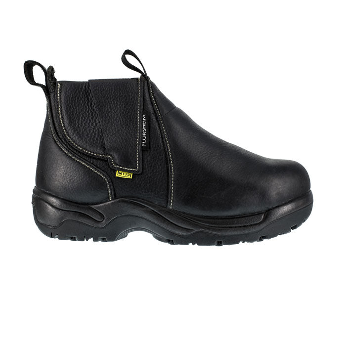 Florsheim Work - Hercules Black Leather Steel Toe Met Guard Work Boot - FE690