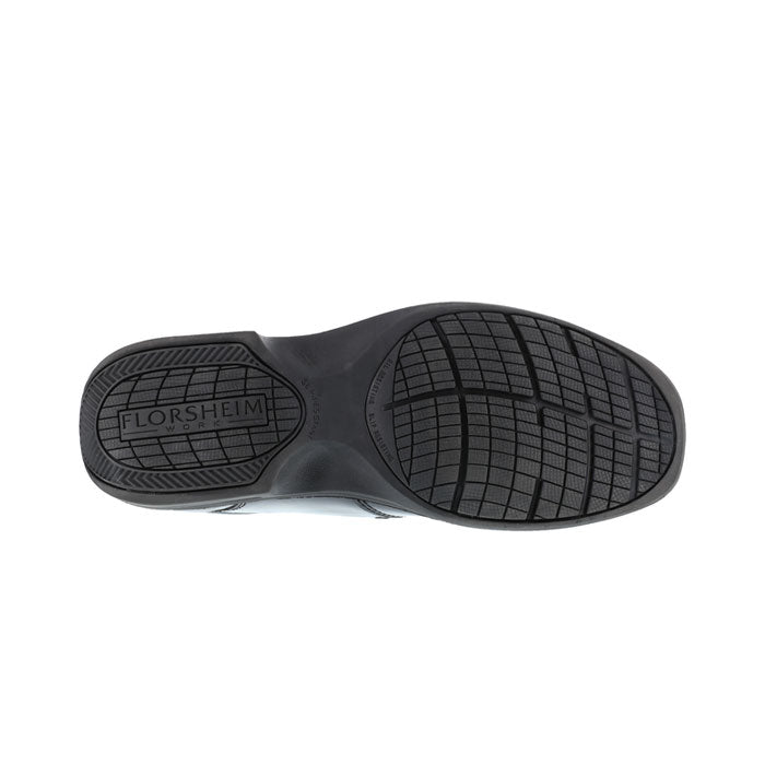 Florsheim Work - Coronis Black Leather Steel Toe Slip On Work Shoe - FS2005