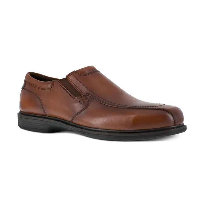 Florsheim Work - Coronis Brown Leather Steel Toe Slip On Work Shoe - FS2006