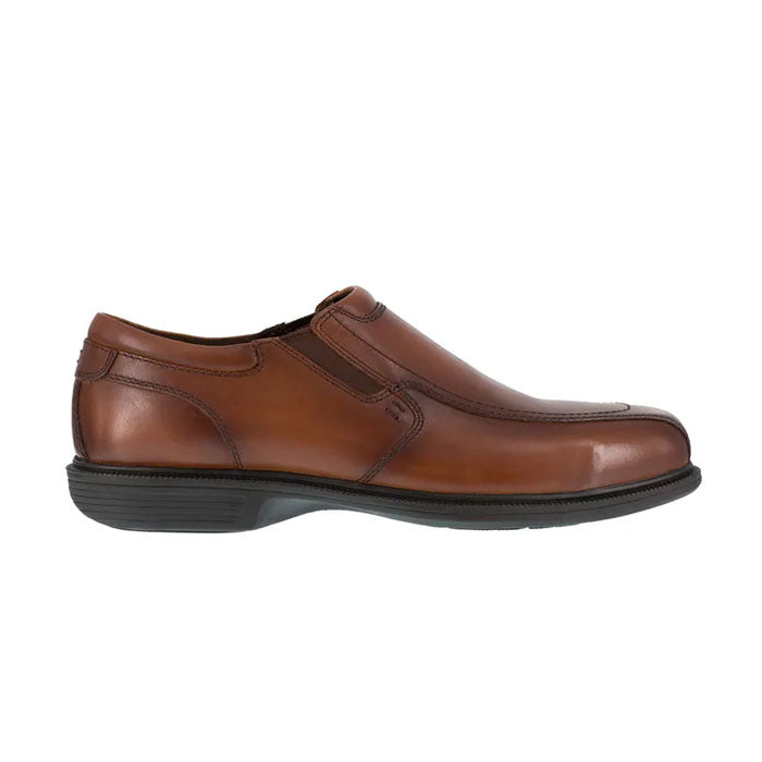 Florsheim Work - Coronis Brown Leather Steel Toe Slip On Work Shoe - FS2006