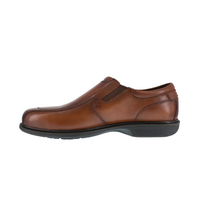 Florsheim Work - Coronis Brown Leather Steel Toe Slip On Work Shoe - FS2006