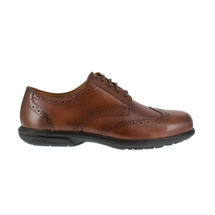 Florsheim Work - Loedin Brown Leather Steel Toe Wingtip Work Shoe - FS2023